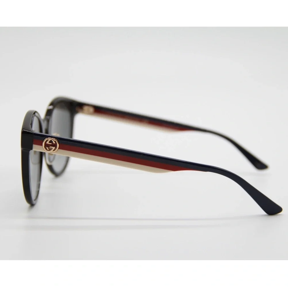 NEW GUCCI GG0416SK 001 BLACK ROUND SUNGLASSES GUCCI - Picture 6 of 13